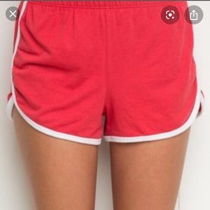 Red brandy Melville shorts